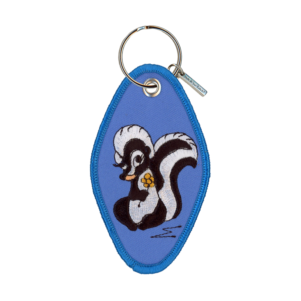 Love Stinks! Embroidered Keychain