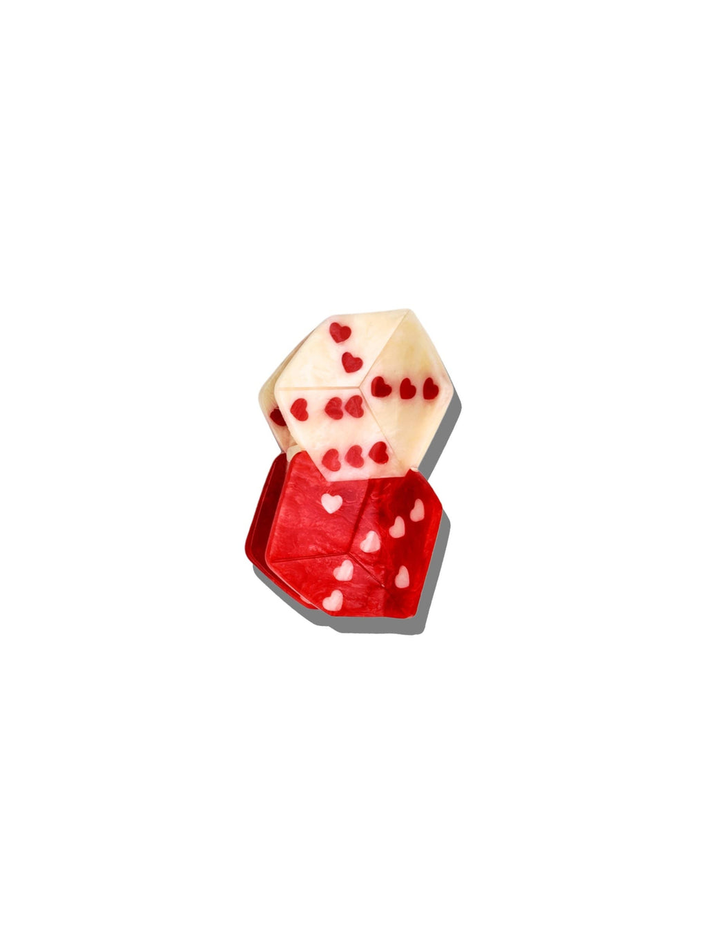 Hand-painted Lucky Dice Claw Hair Clip | Eco-Friendly