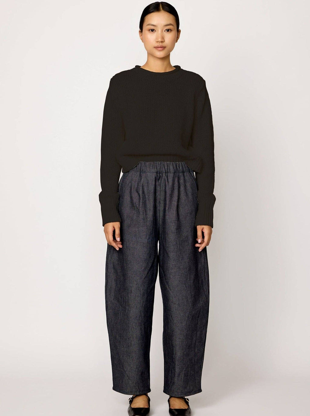 Mare Rolled Neck Sweater - Black