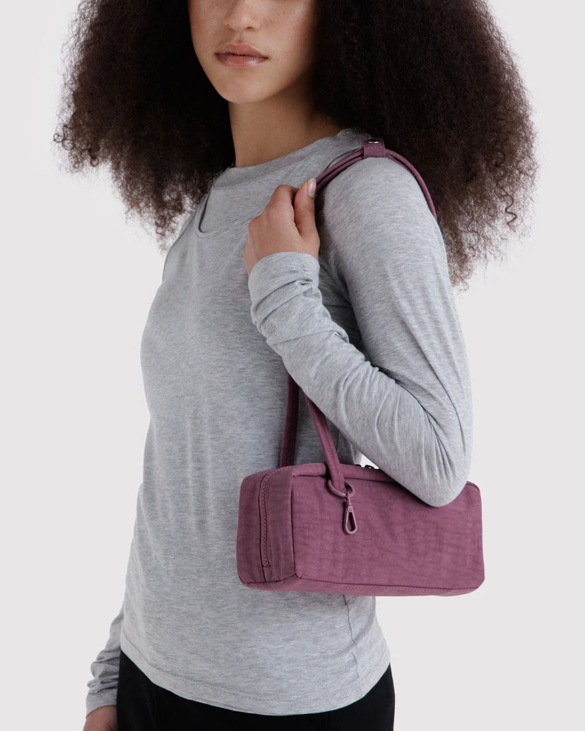 Small Nylon Bowler Bag - Wild Plum