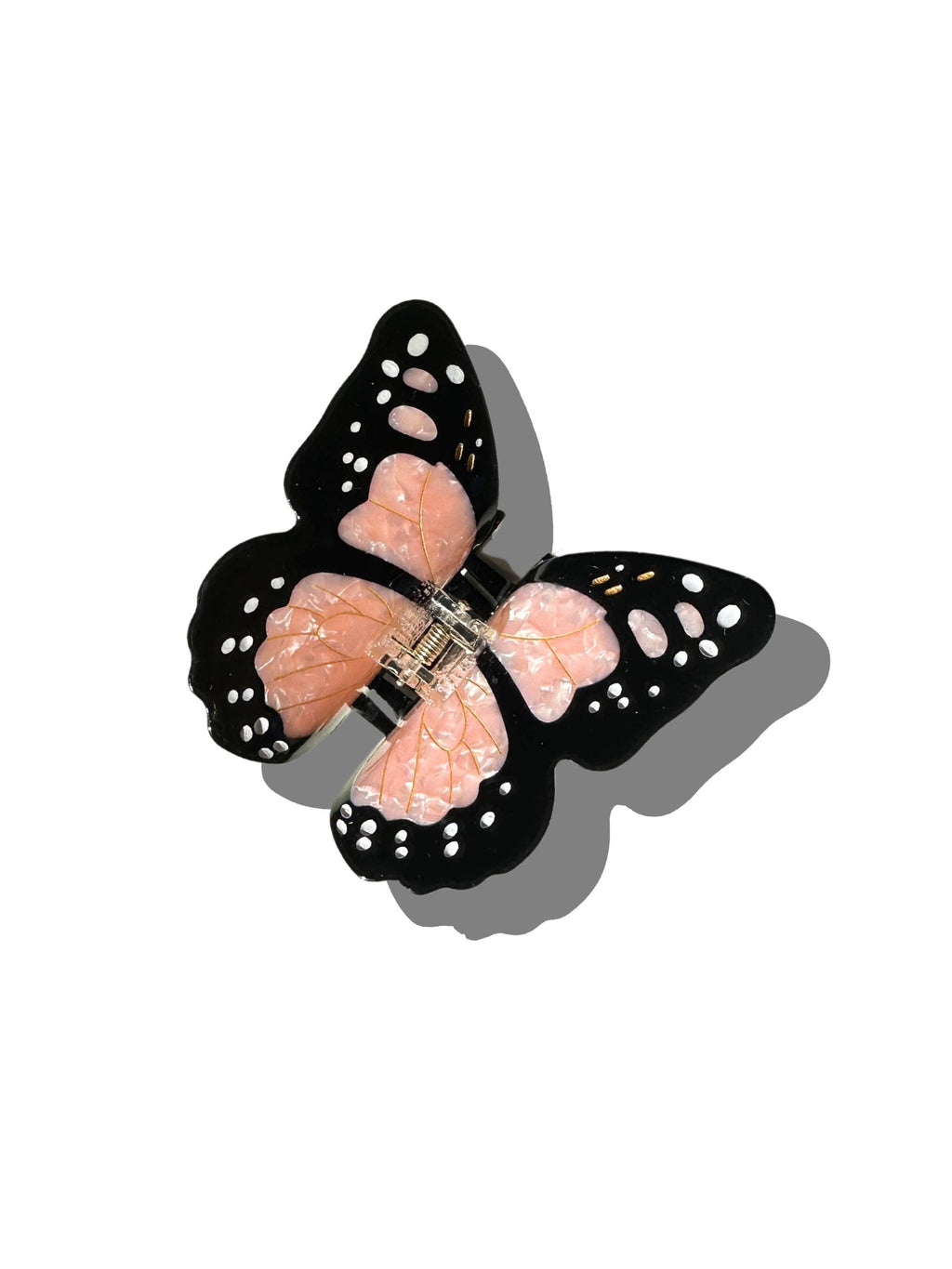 Hand-painted Monarch Butterfly Claw Hair Clip - Lavender