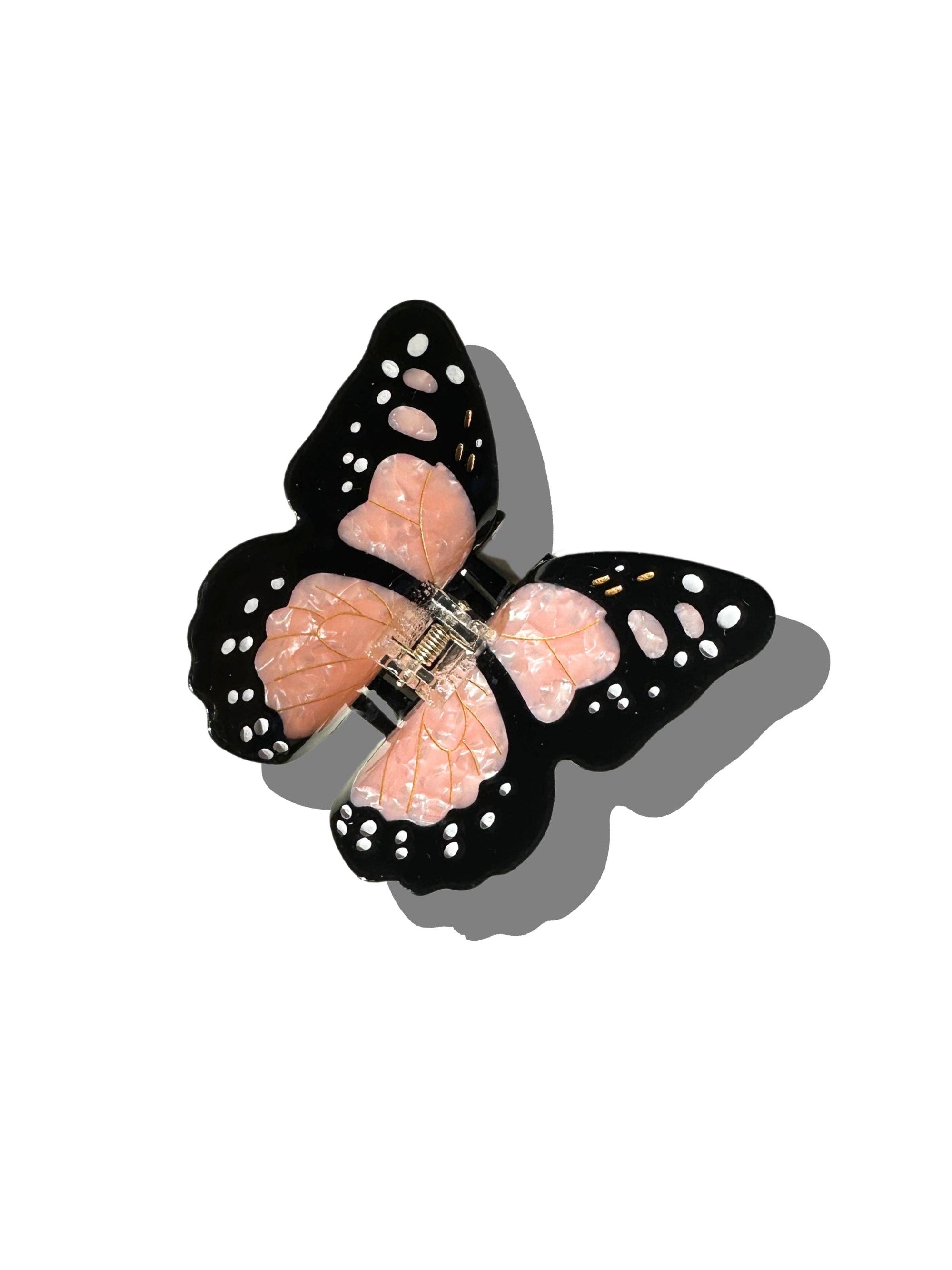Hand-painted Monarch Butterfly Claw Hair Clip - Lavender