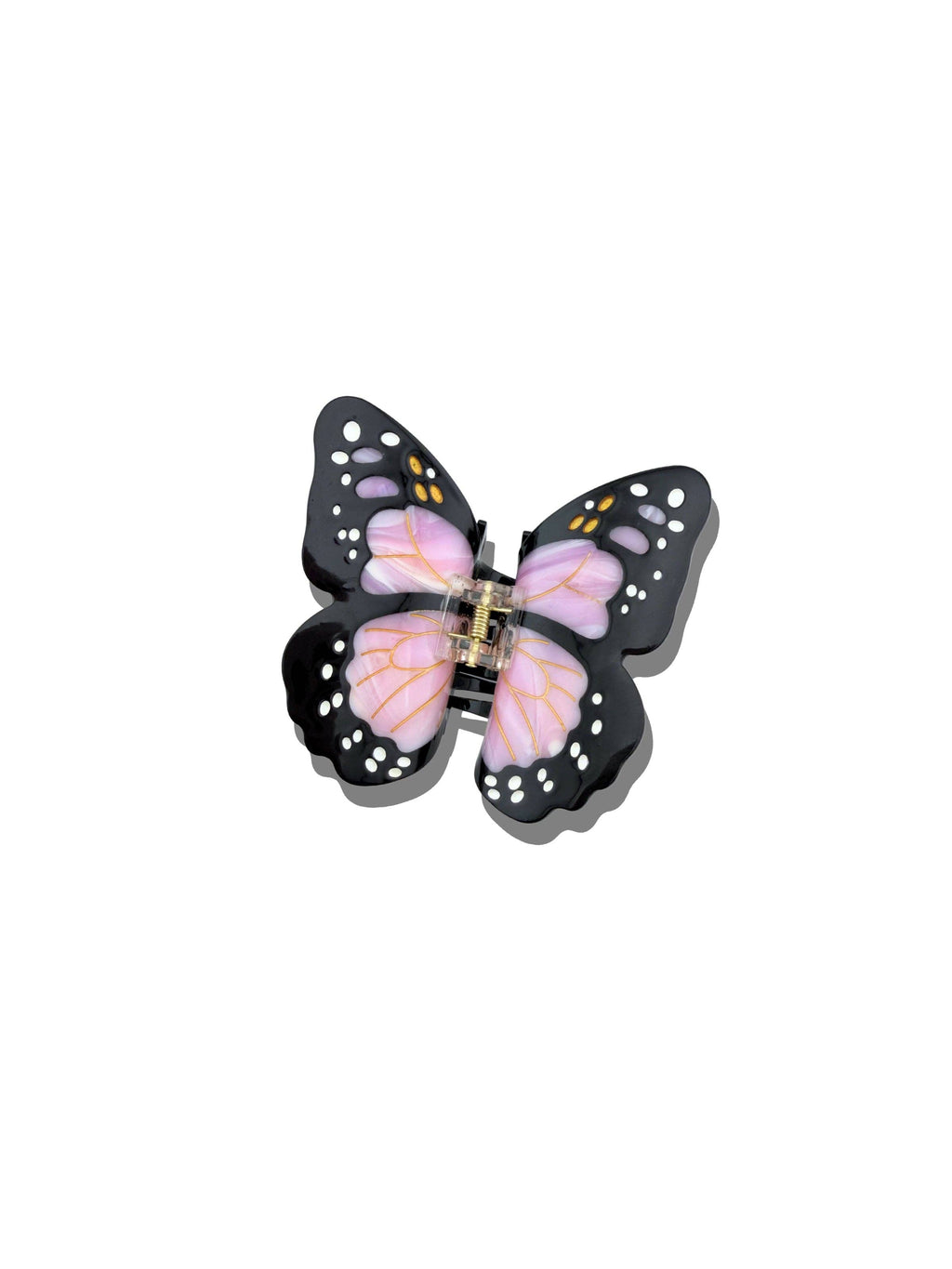 Hand-painted Monarch Butterfly Claw Hair Clip - Lavender