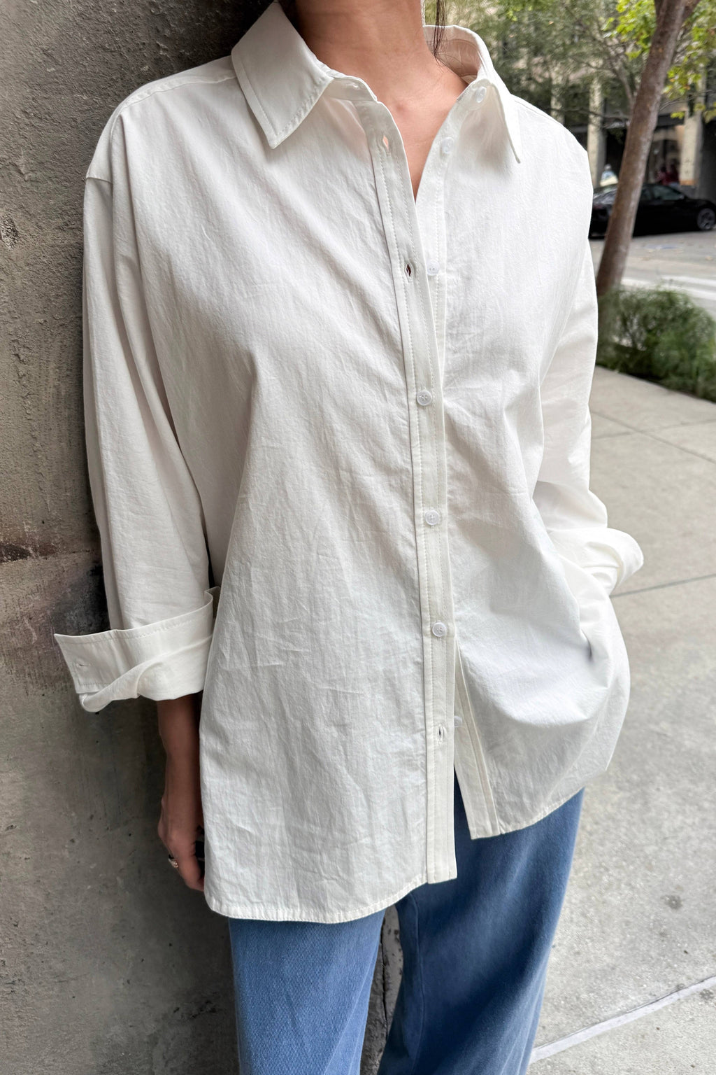 Light Weight Owen Shirt  - White