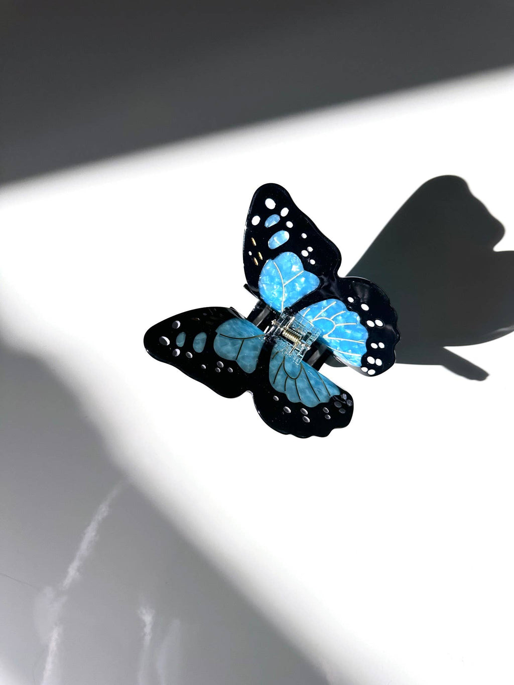 Hand-painted Monarch Butterfly Claw Hair Clip | Eco-Friendly