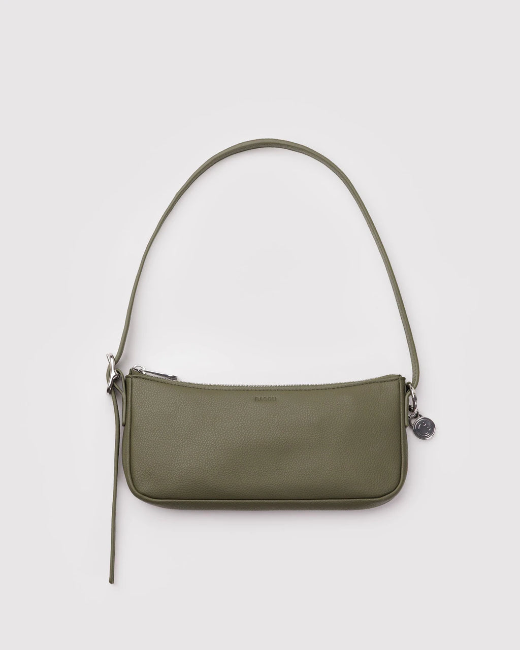 Recycled Leather Pouchette - Loden