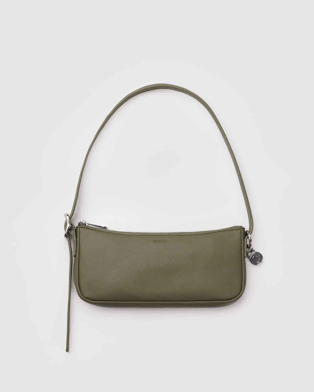 Recycled Leather Pouchette - Loden
