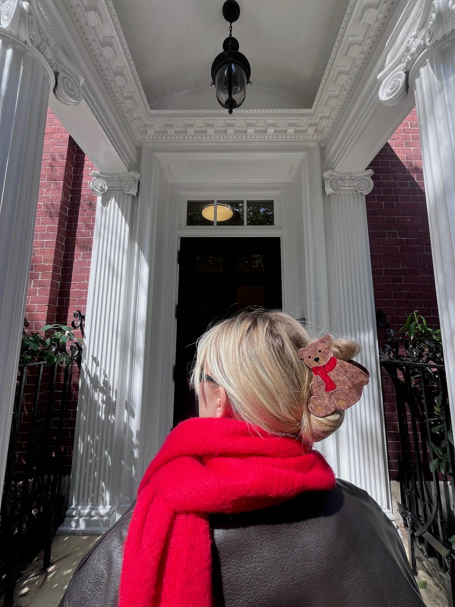 Hand-painted Teddy Bear Claw Hair Clip | Eco-Friendly