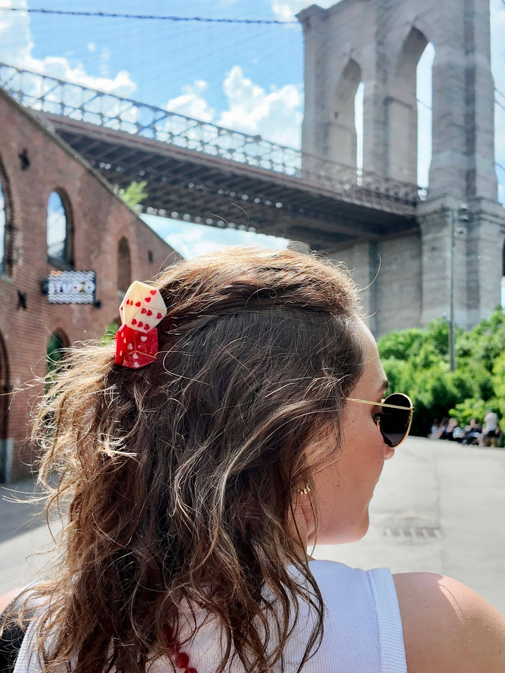 Hand-painted Lucky Dice Claw Hair Clip | Eco-Friendly