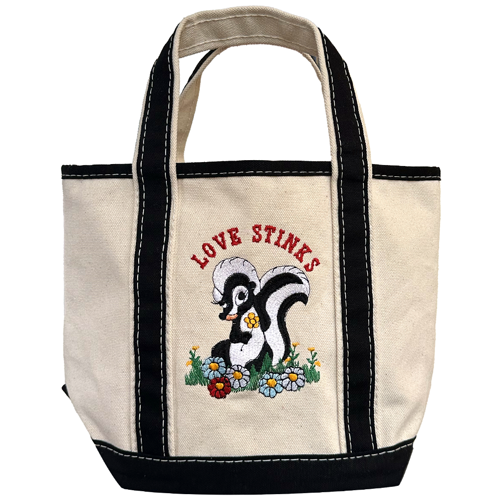 Love Stinks Mini Canvas Tote Bag