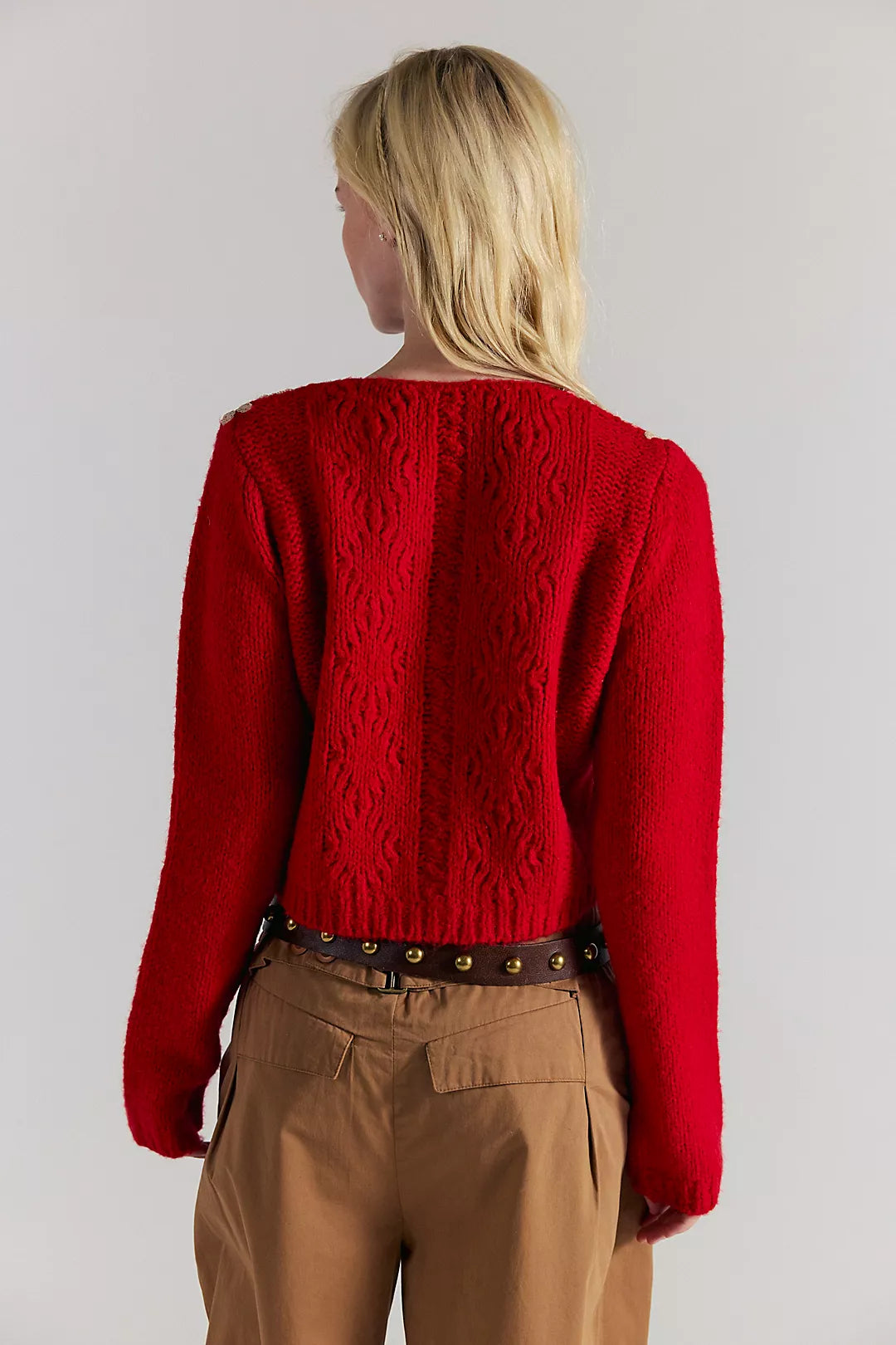 Pixie Cardigan - Red
