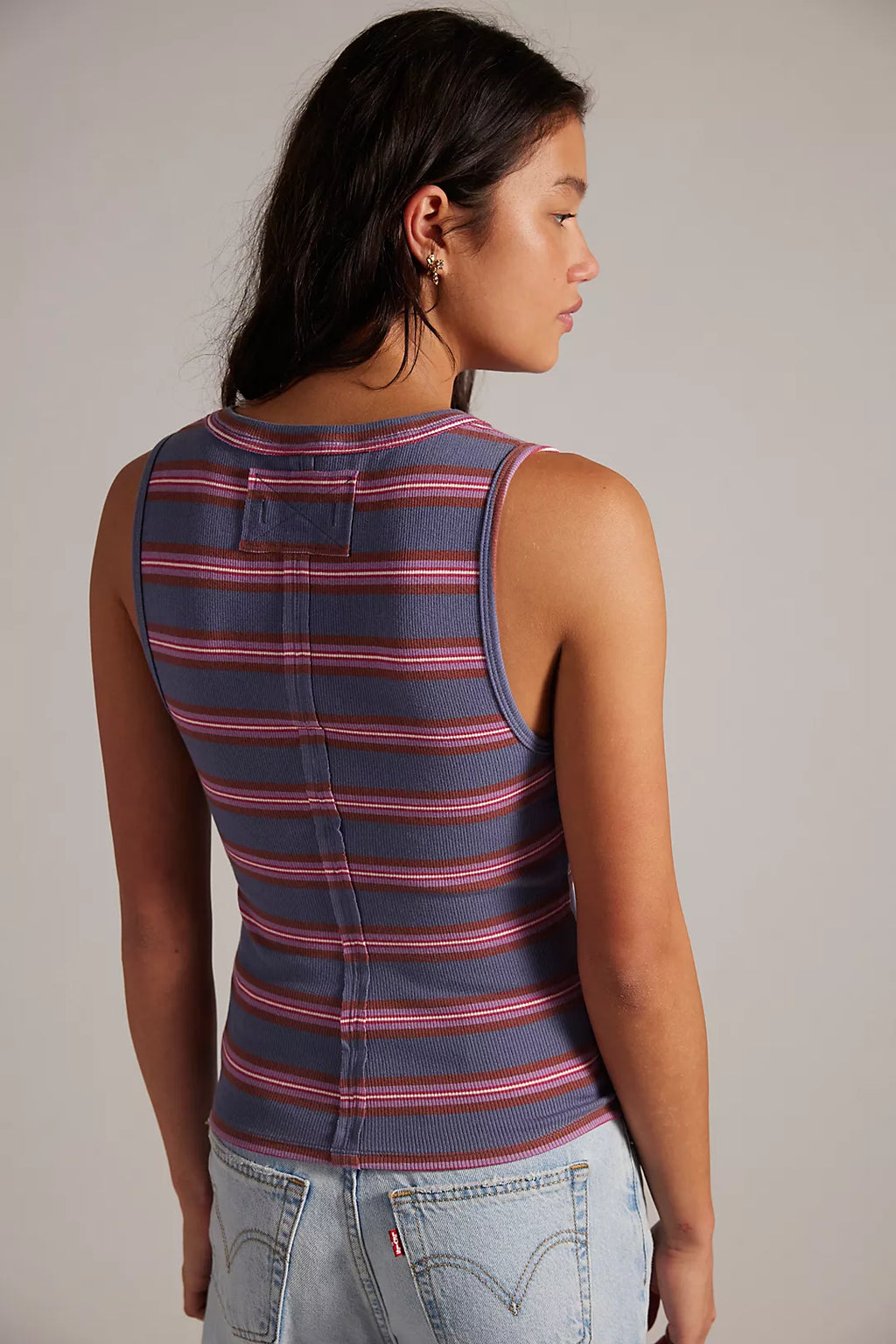 Jamie Henley Stripe Tank - Navy Combo