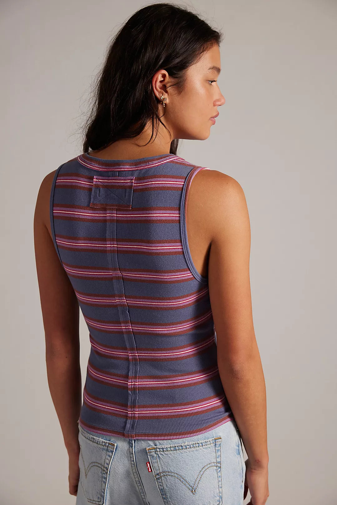 Jamie Henley Stripe Tank - Navy Combo