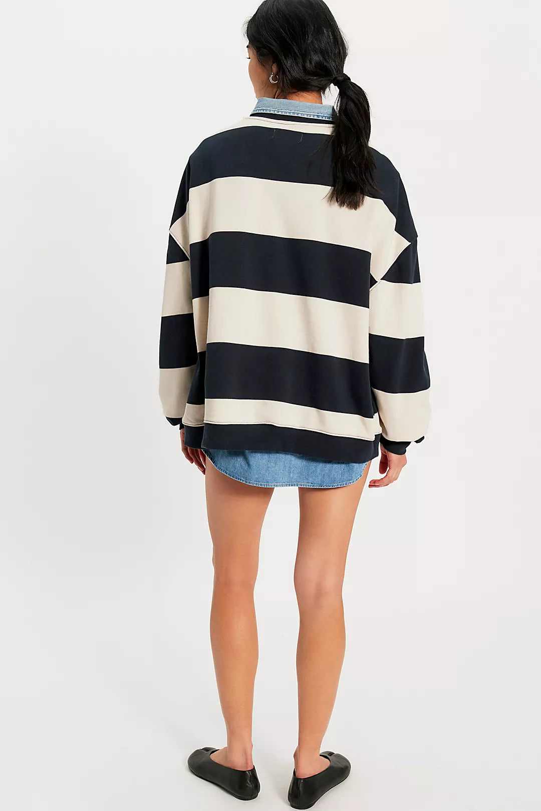Classic Stripe Crew Wide - Black Combo