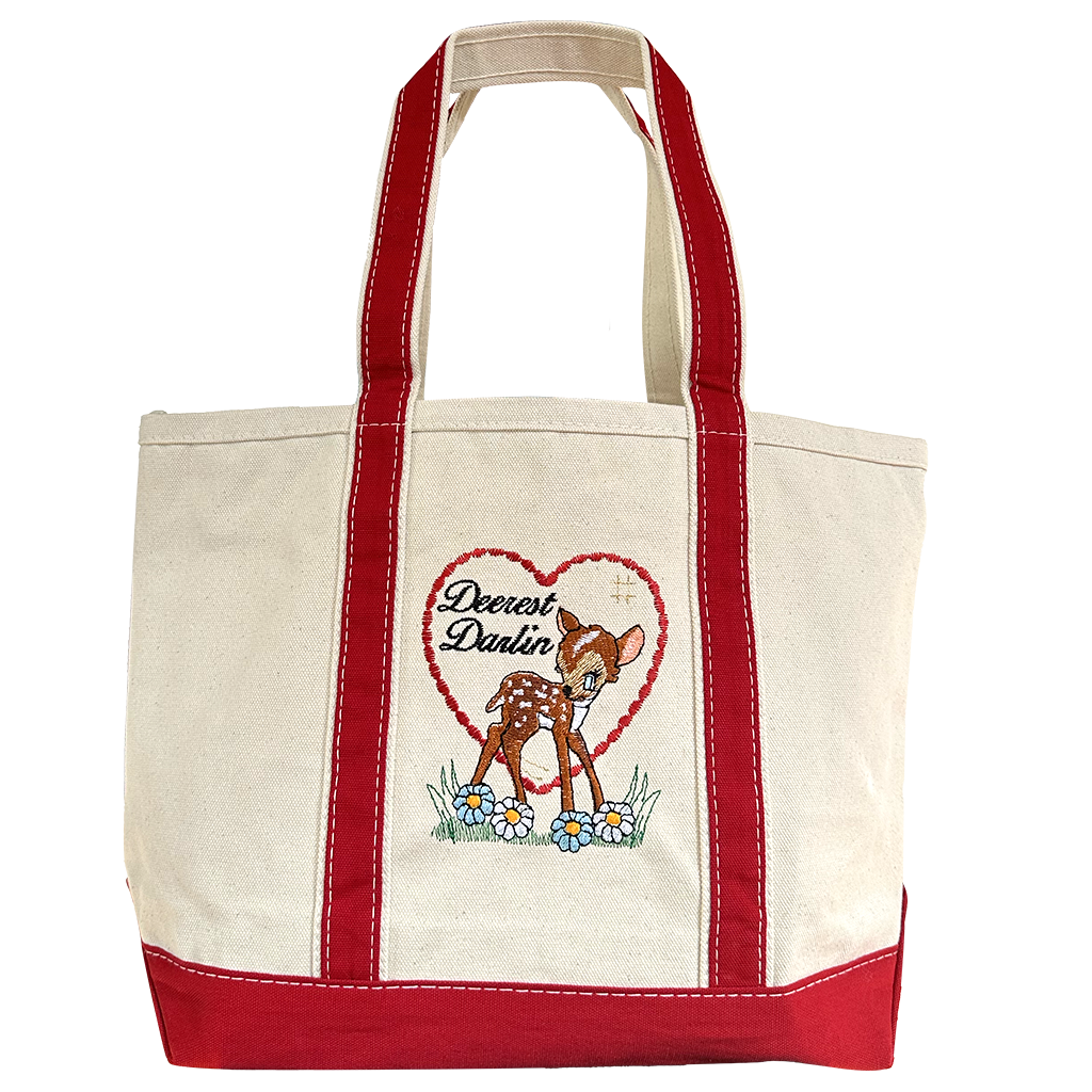 Deerest Darlin' Big Canvas Tote Bag