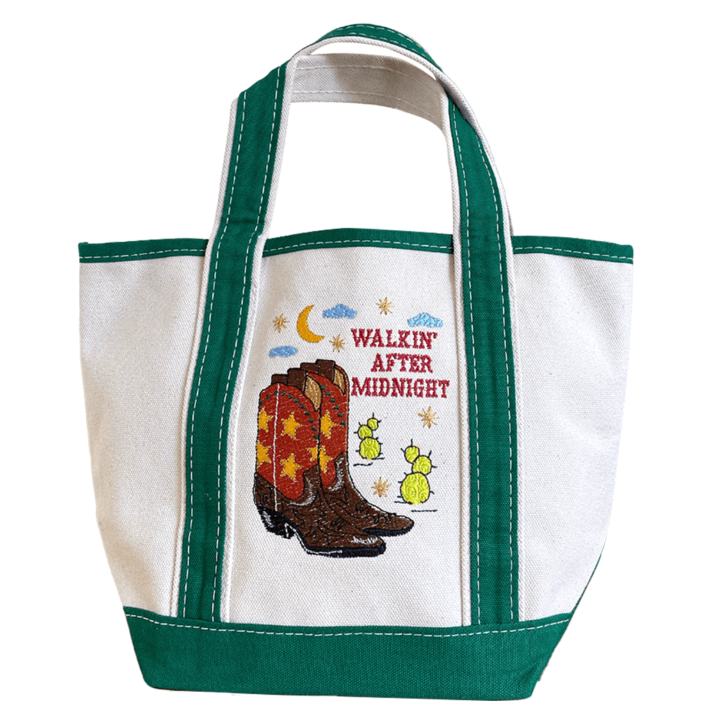 Walkin' After Midnight Mini Canvas Tote Bag
