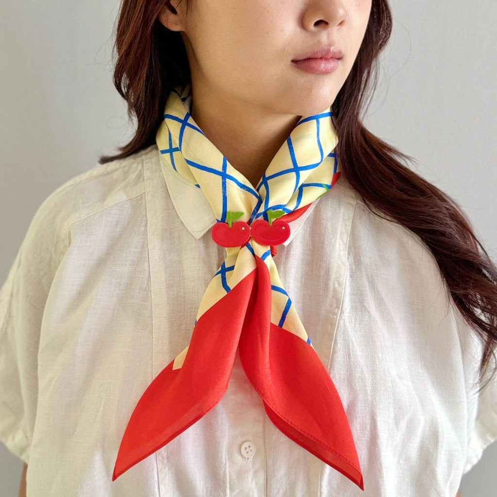 Apple Cat Cotton Silk Bandana