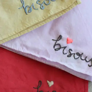Bisous Cotton Bandana - Sunshine/ Sky