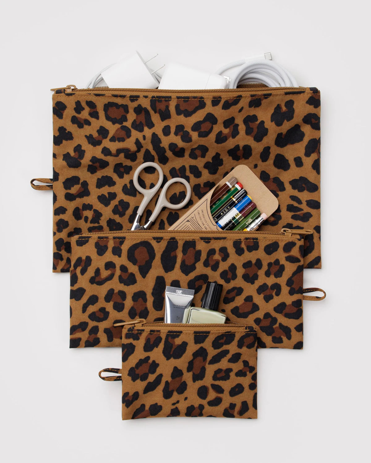 Flat Pouch Set - Leopard