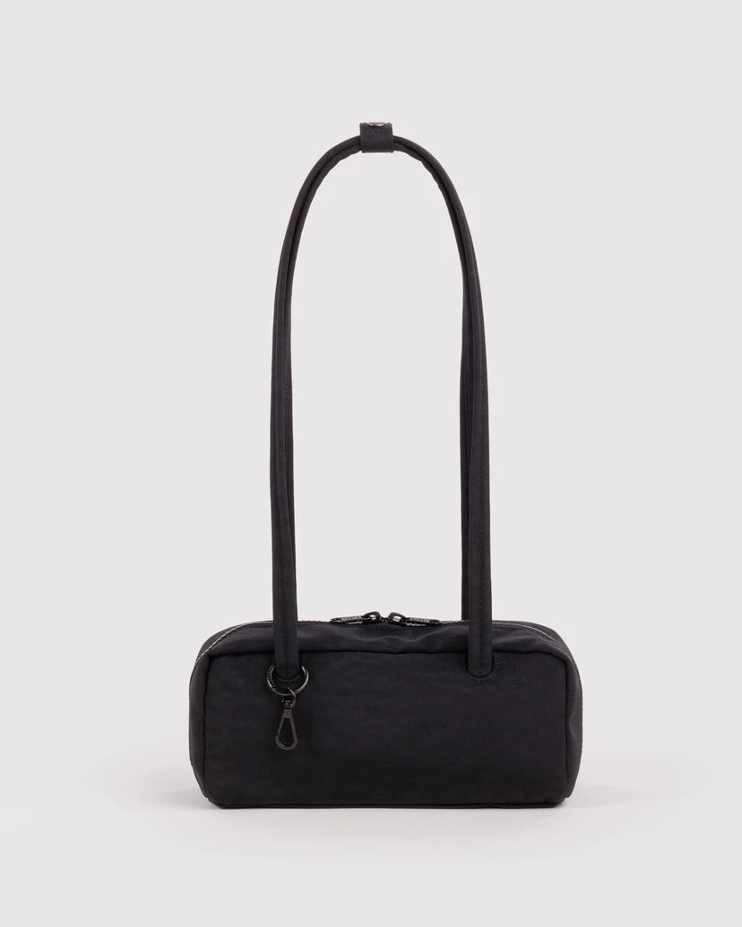 Small Nylon Bowler Bag - Black