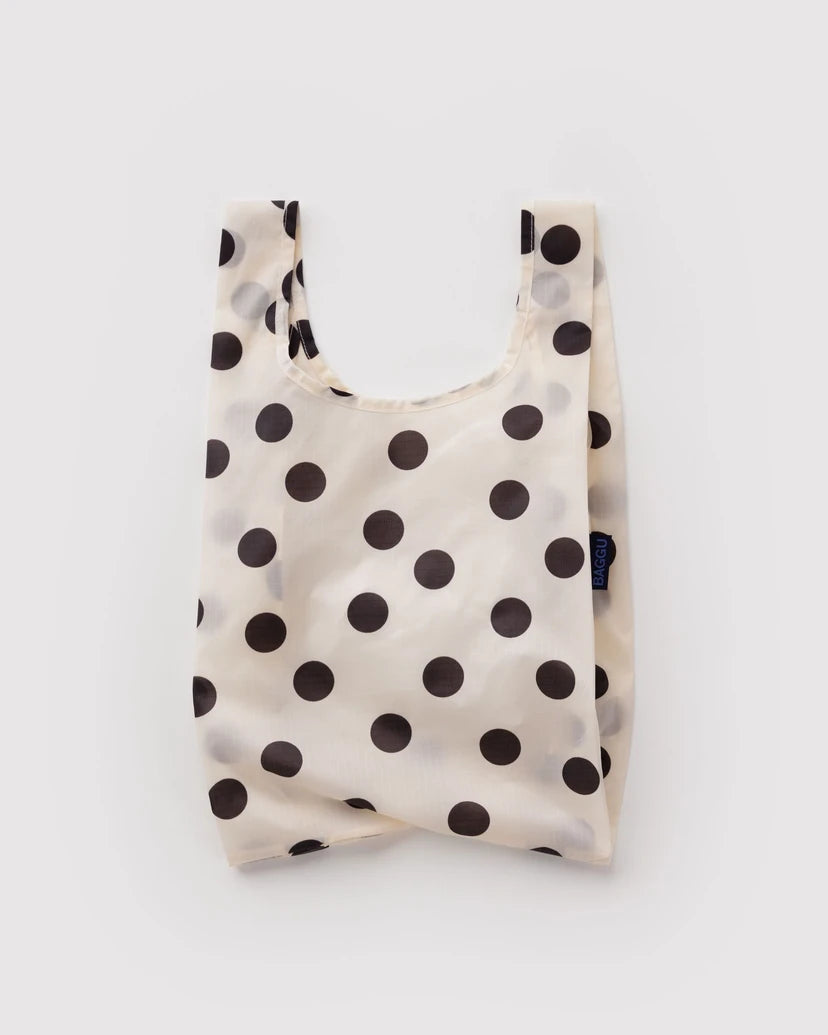 Baby Baggu - Cream + Black Polka Dot