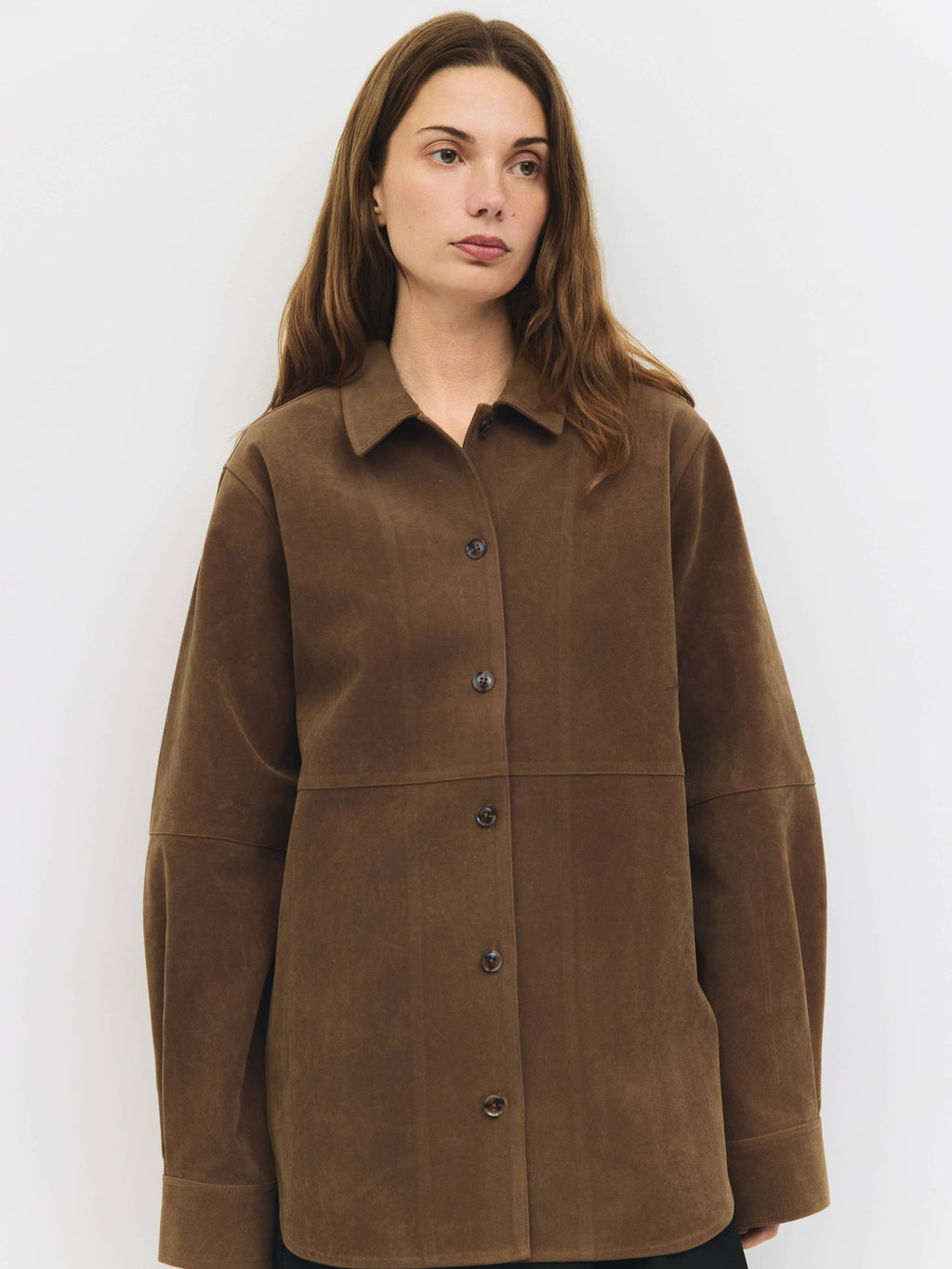 The Dean Jacket | Oversized Faux Suede Shirt