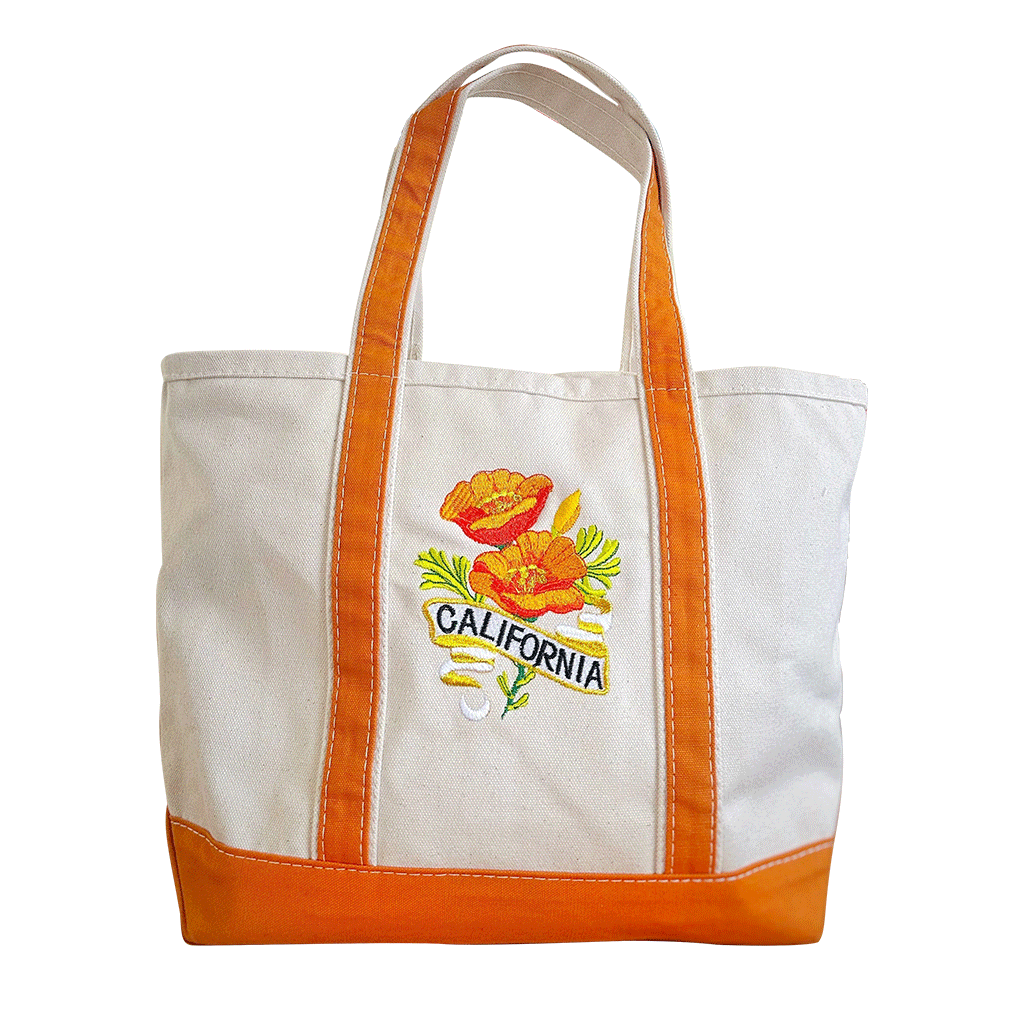 California Big Canvas Tote Bag