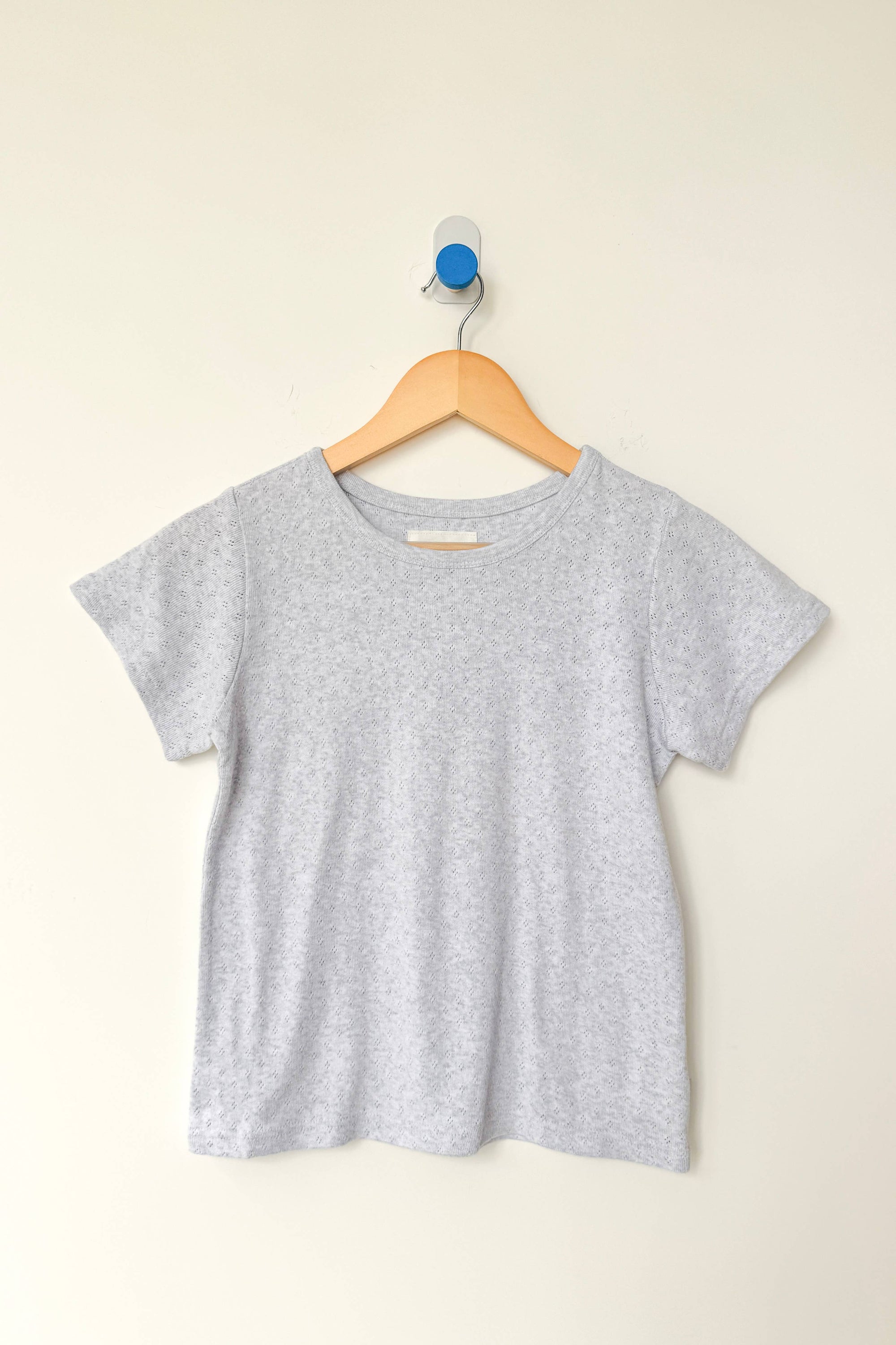 Pointelle Babe Tee - White