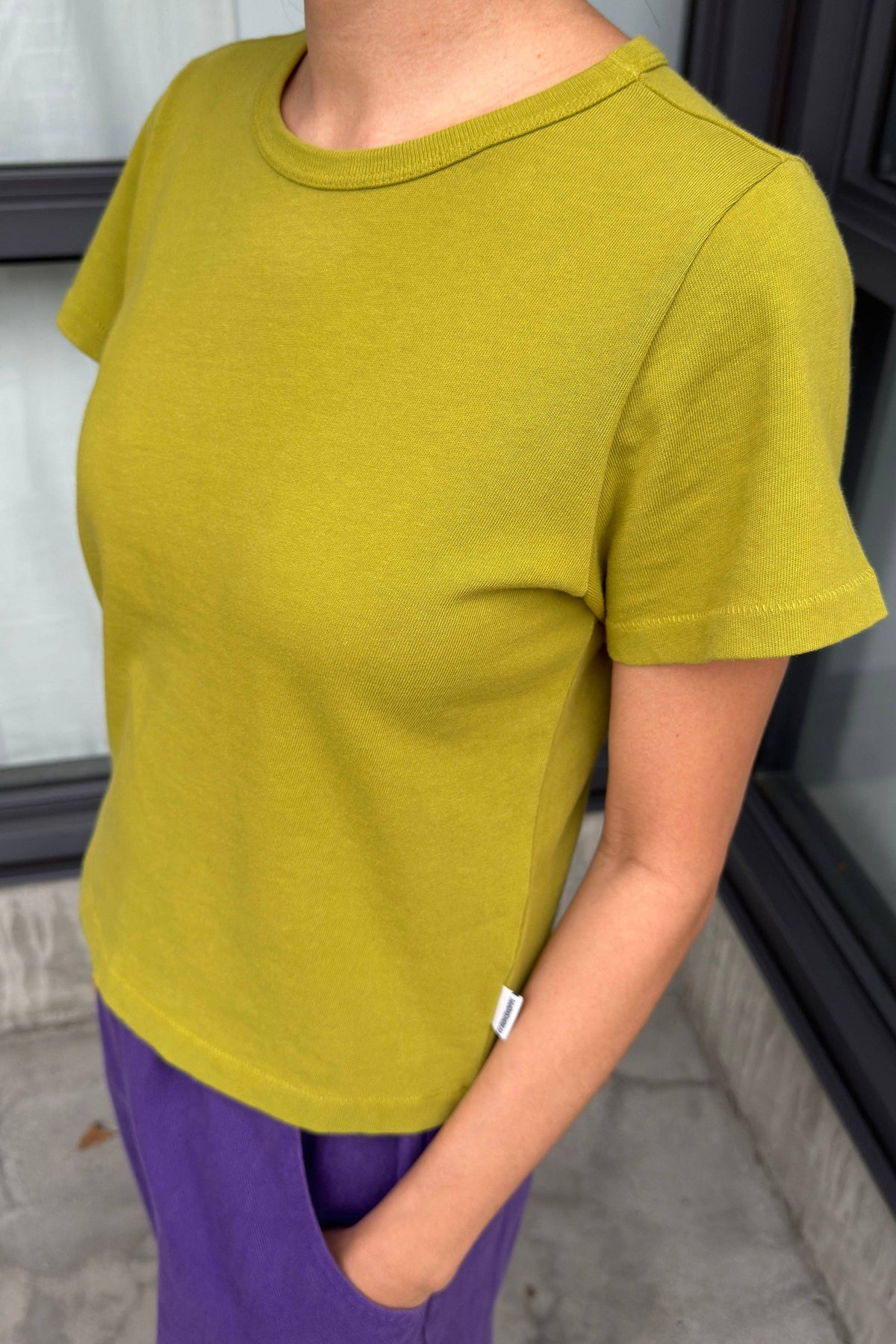 The Little Boy Tee - Golden Olive