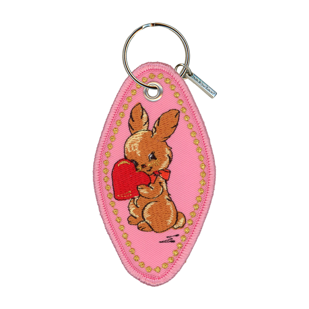 Wild at Heart Embroidered Keychain