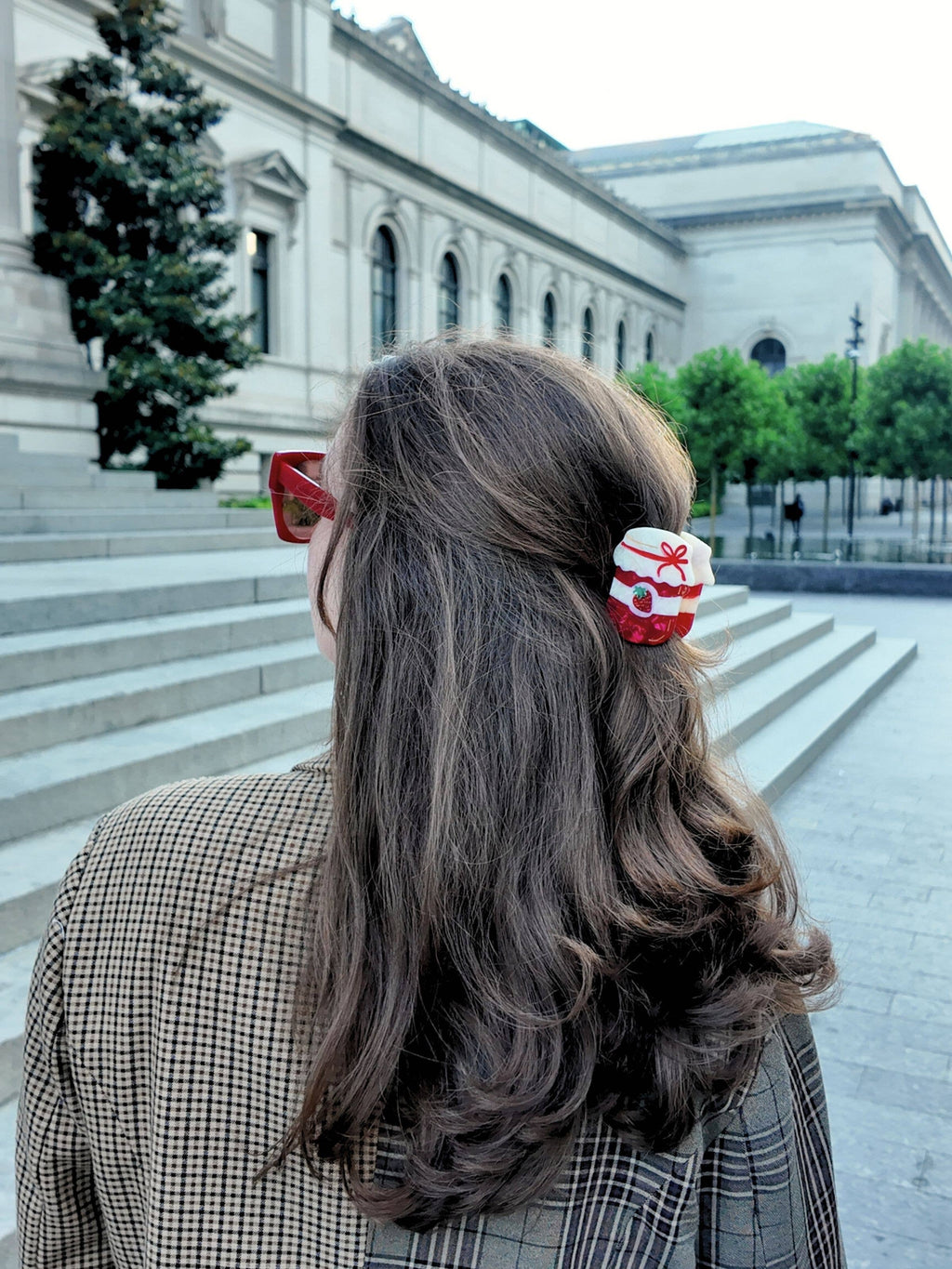 Hand-painted Mini Strawberry Jam Claw Hair Clip | Eco-Friend