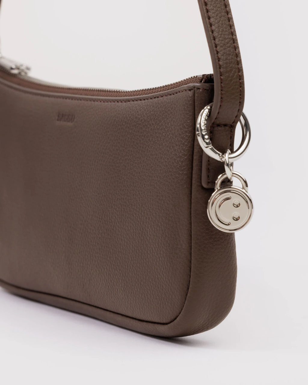 Recycled Leather Pouchette - Brown