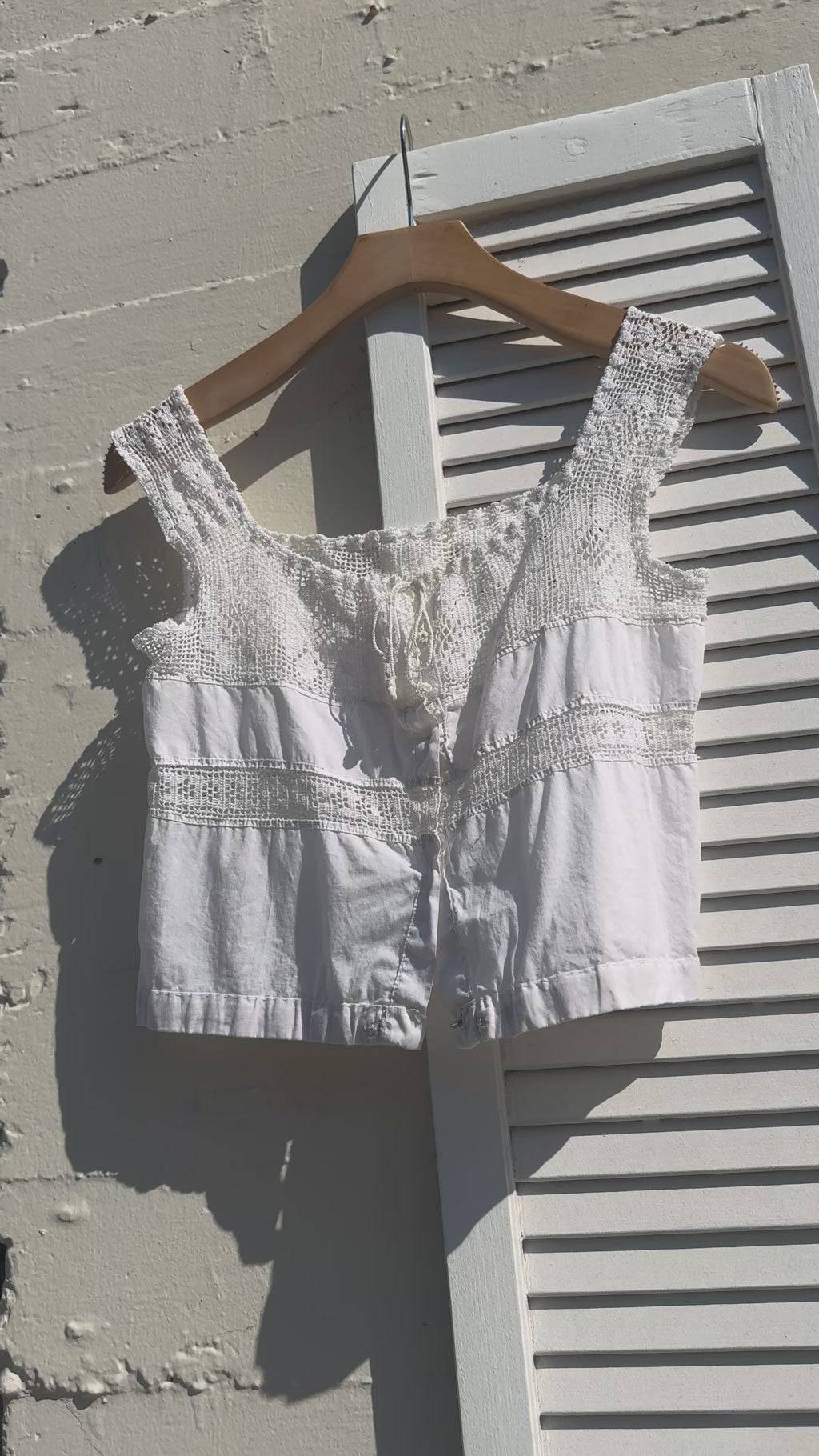 Antique Handmade Lace Tank