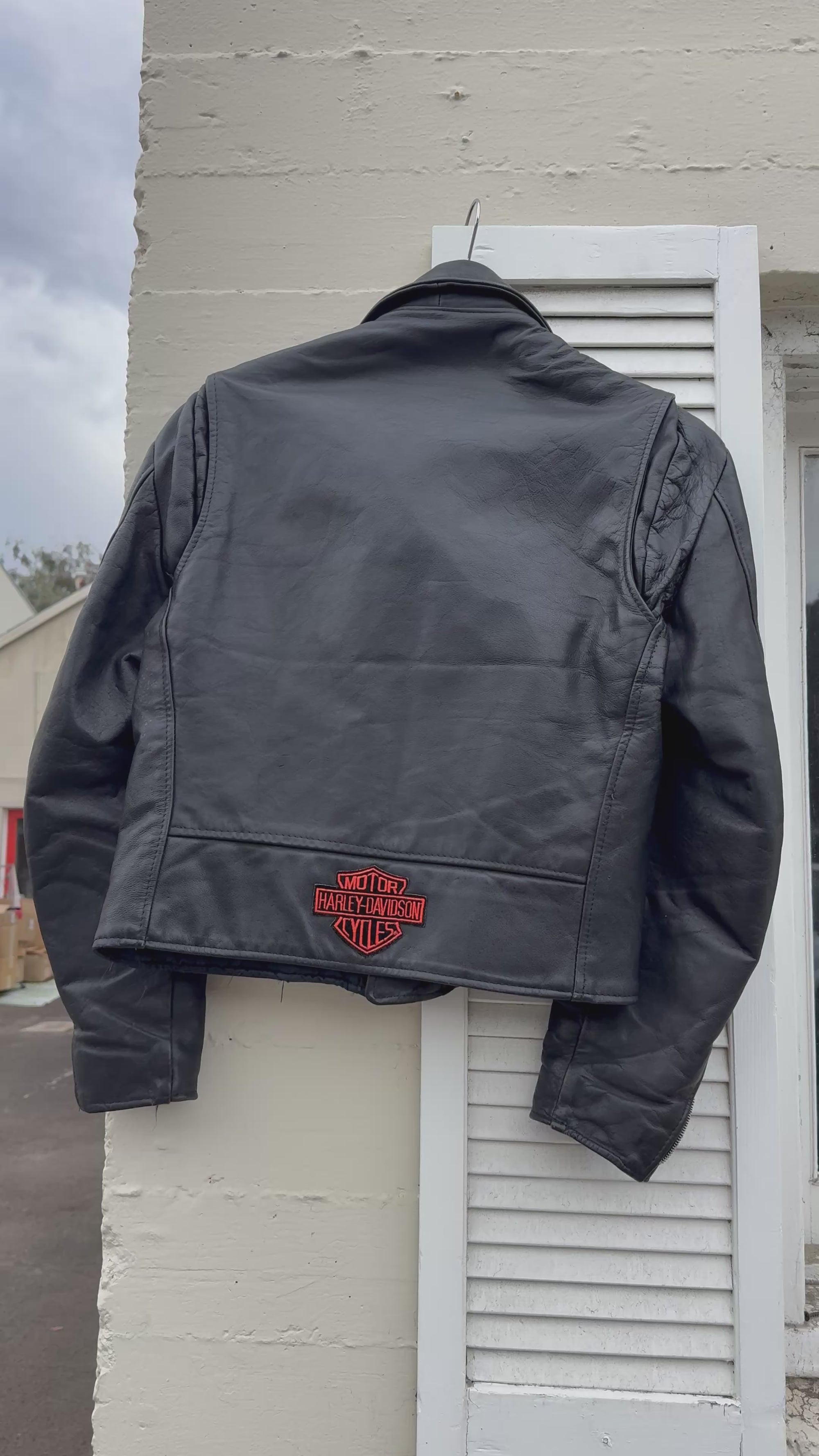 Vintage Excelled 80s Leather Harley Jacket