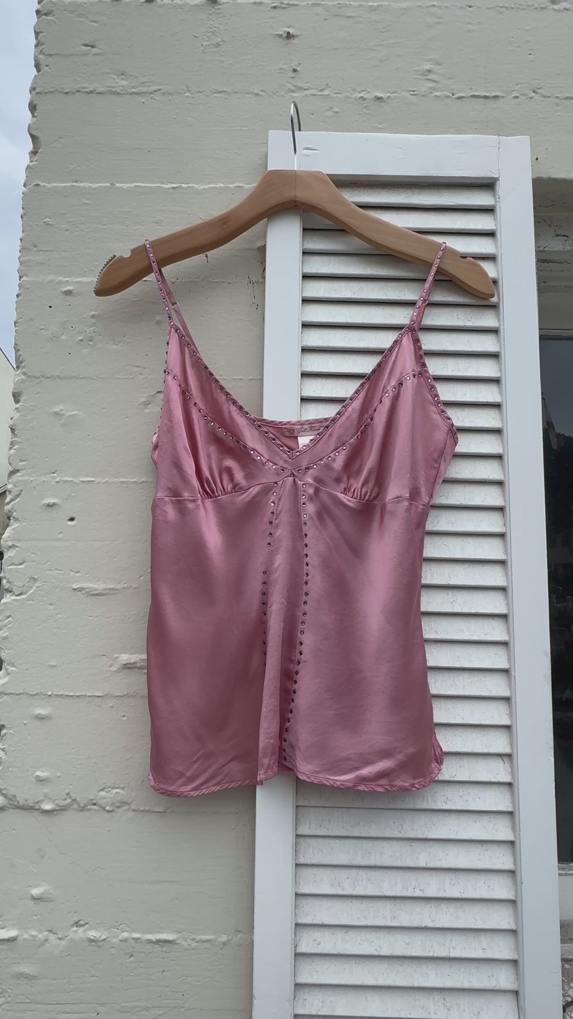 Vintage Gold Hawk Silk Bling Cami