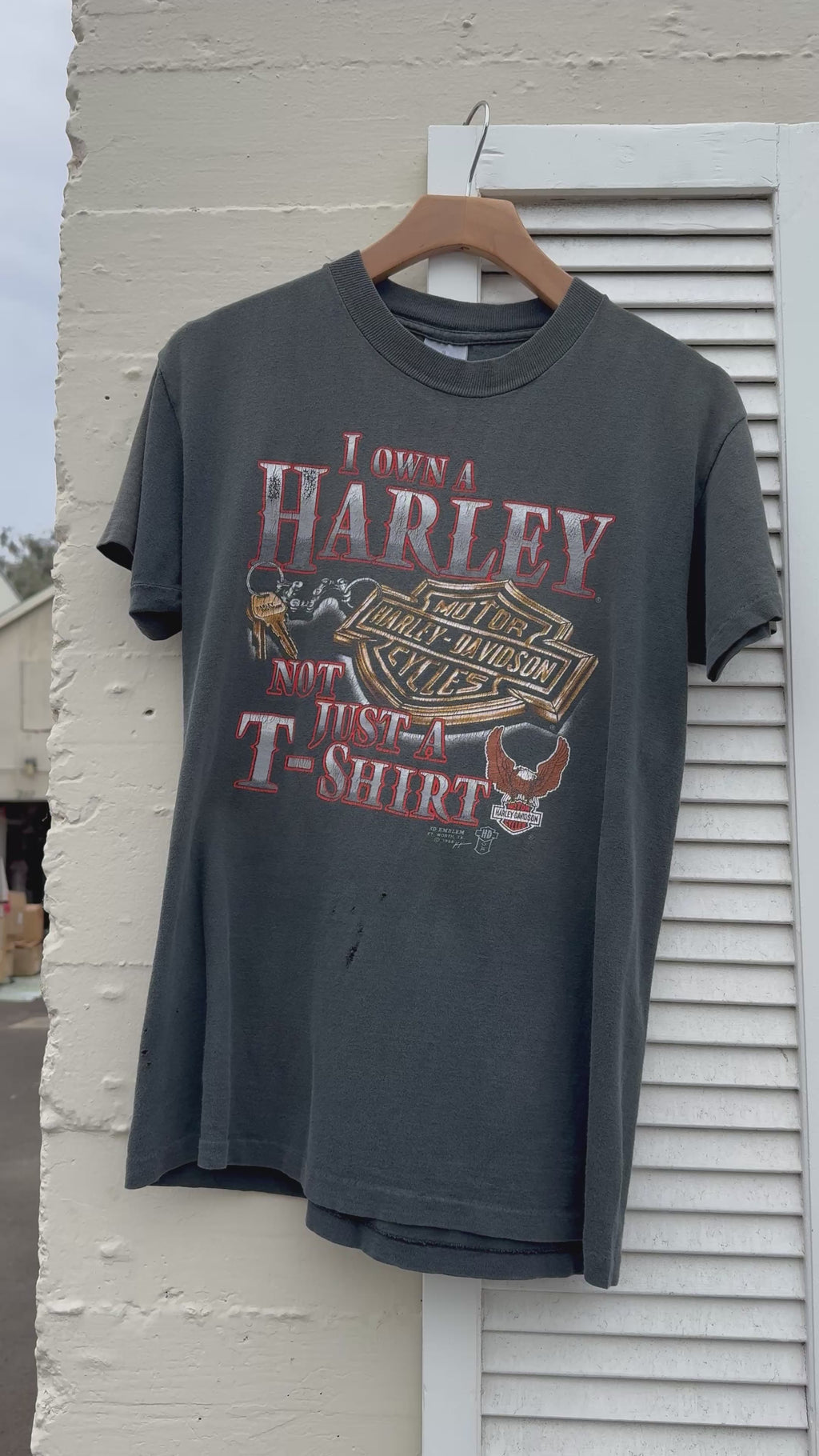 Vintage I Own a Harley Tee