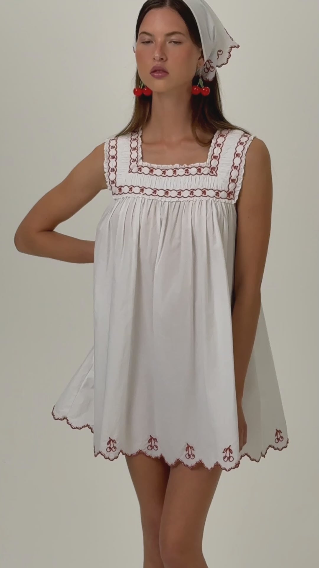 Emma Mini Dress - White