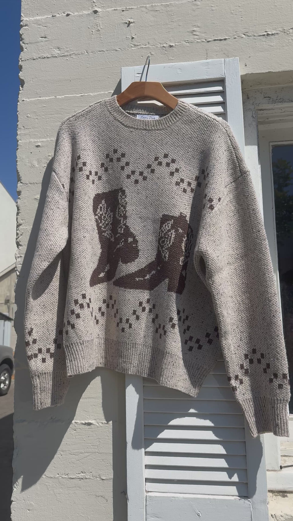 Dolores Cowboy Boot Sweater