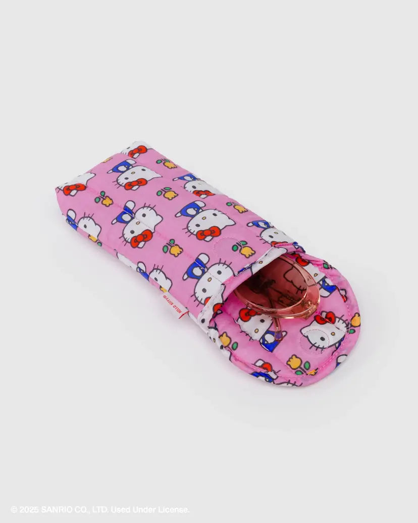 Puffy Glasses Sleeve- Hello Kitty Pink