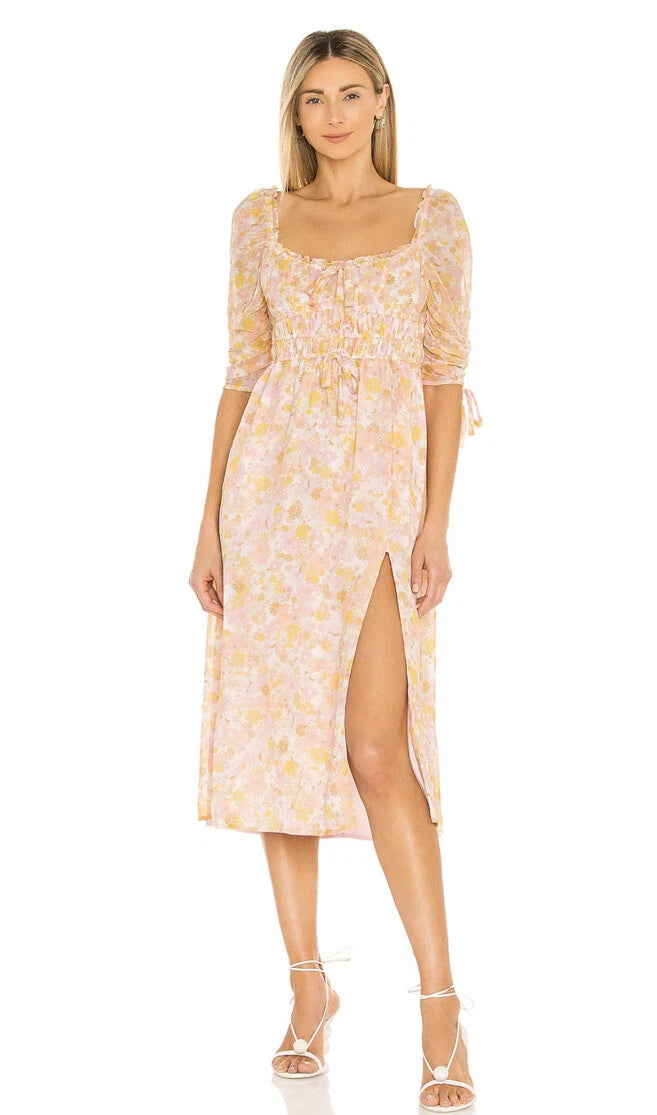 Eden Midi Dress Pink M