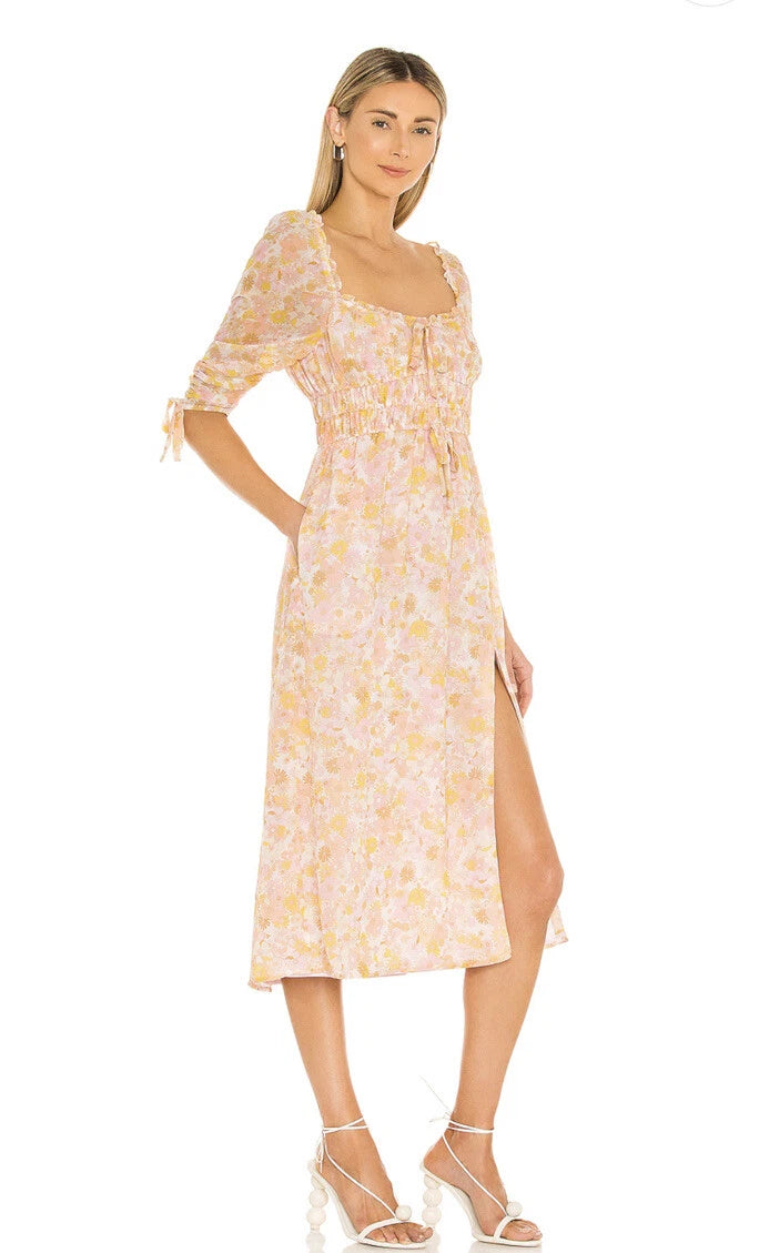Eden Midi Dress Pink M